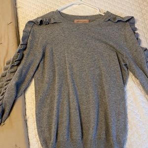 Philosophy Sweater with Ruffles